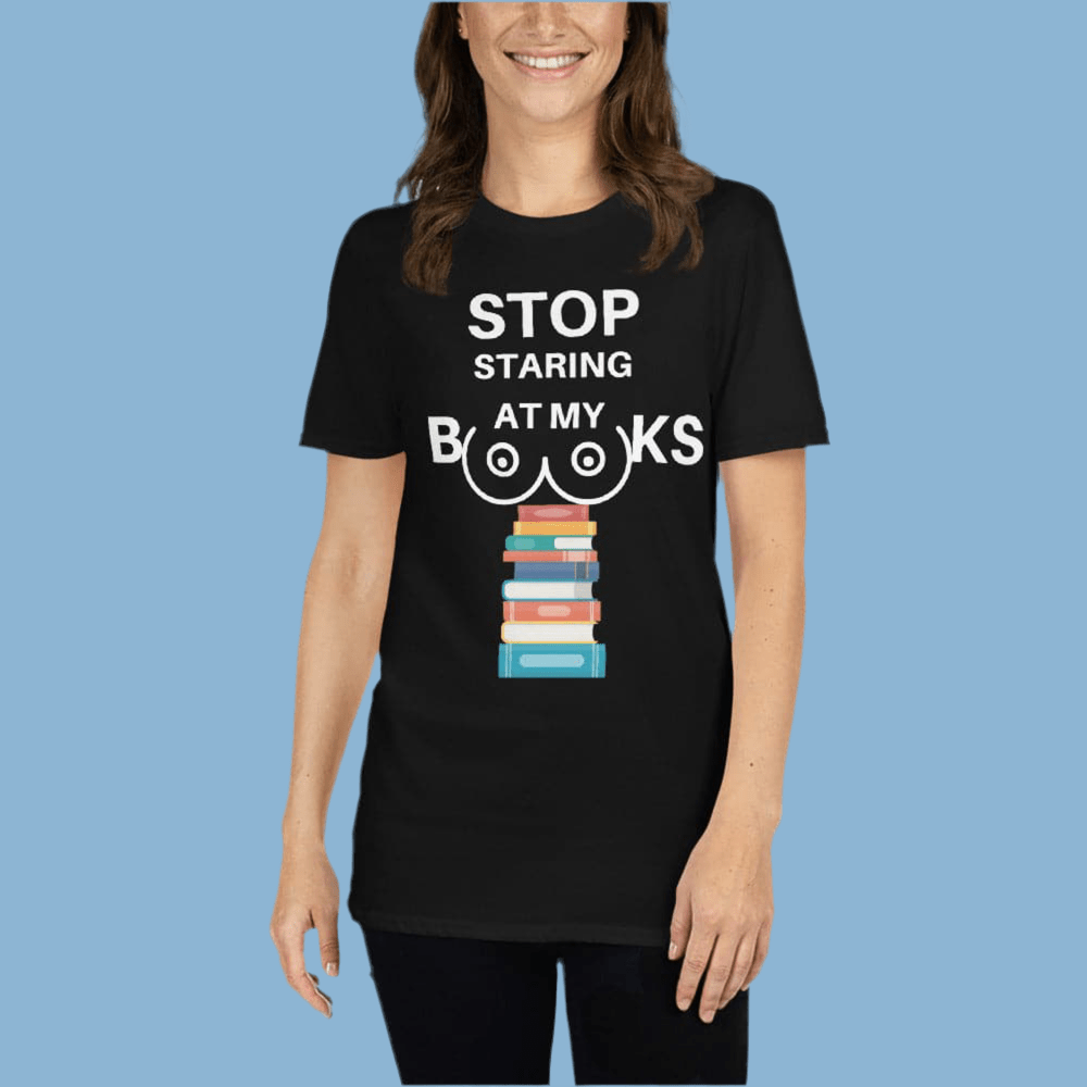 Stop Staring At My Books T-Shirt - Kindle Crack