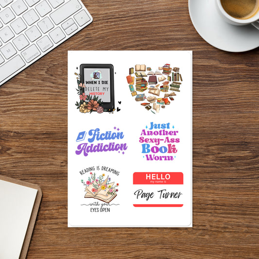 Spicy Bookish Sticker Sheet #4