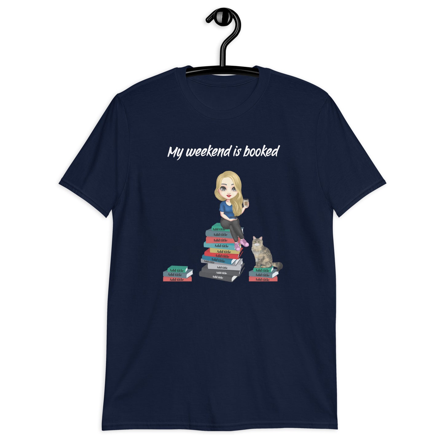 Personalized Book & Cat or Dog Lovers T-Shirt