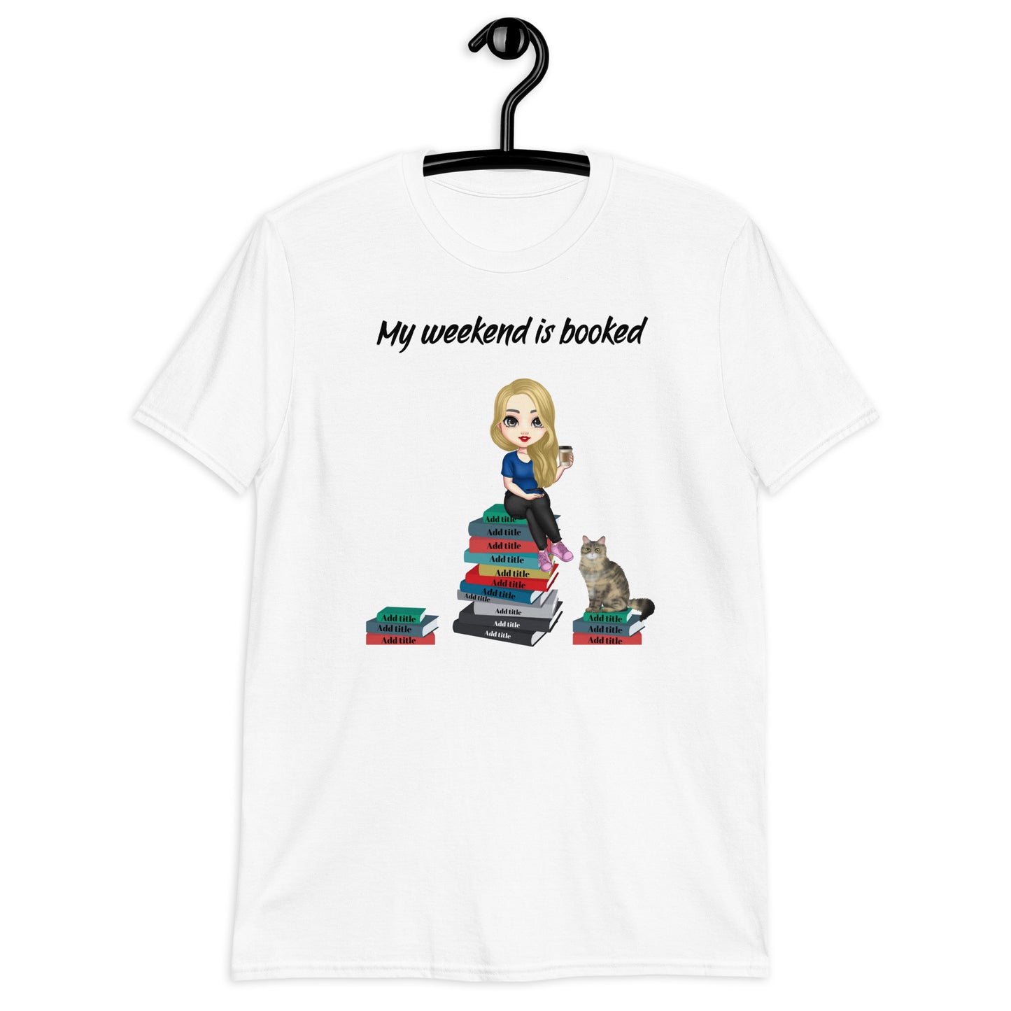 Personalized Book & Cat or Dog Lovers T-Shirt