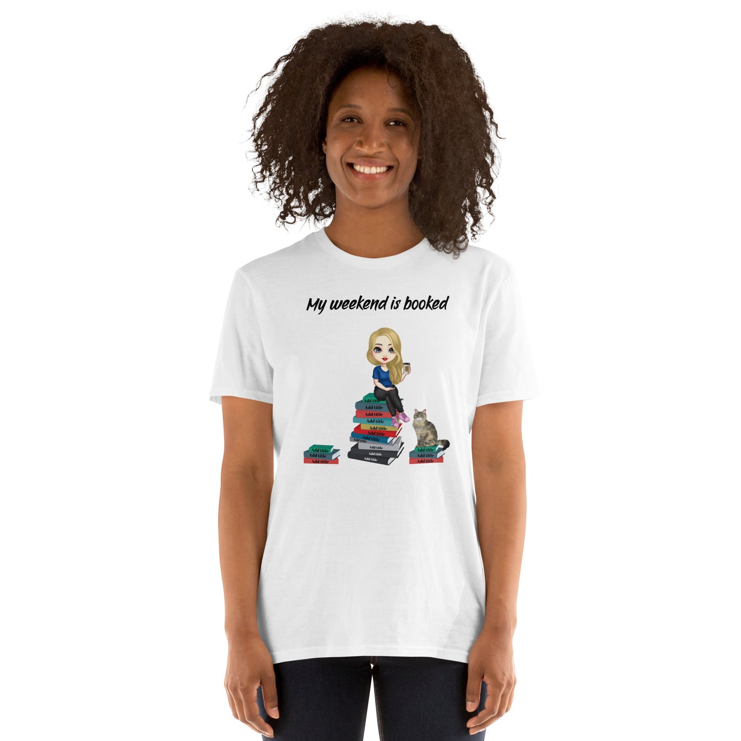 Personalized Book & Cat or Dog Lovers T-Shirt