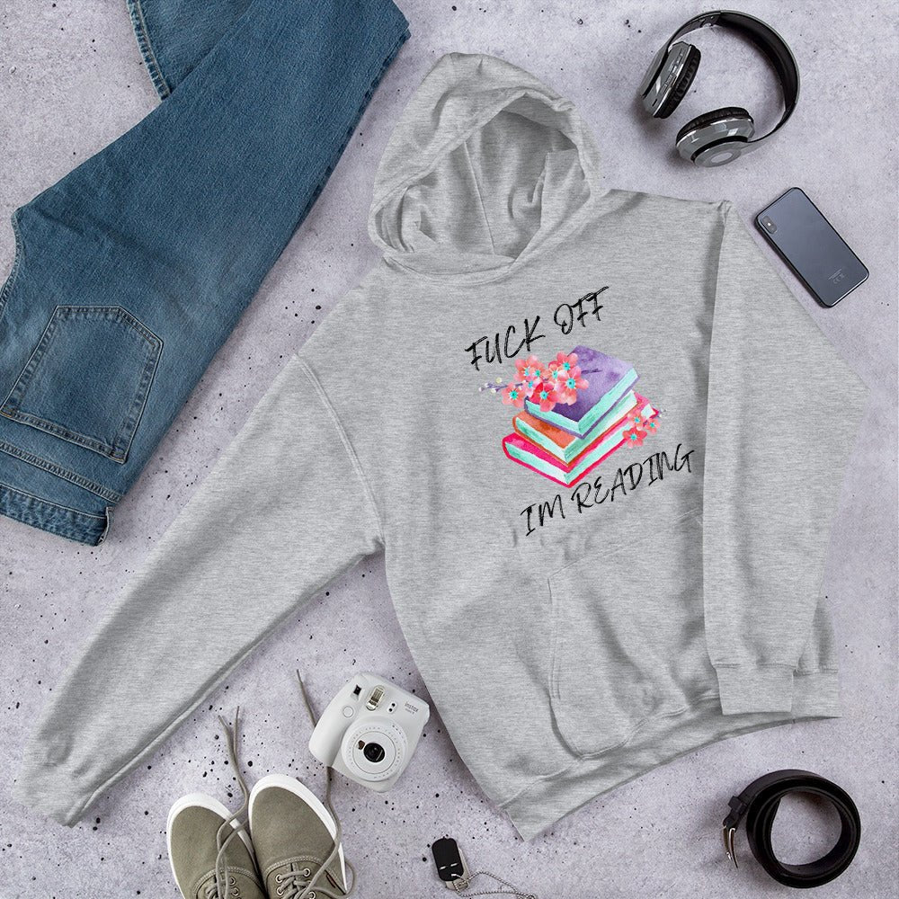 F*ck Off I'm Reading Unisex Hoodie - Kindle Crack
