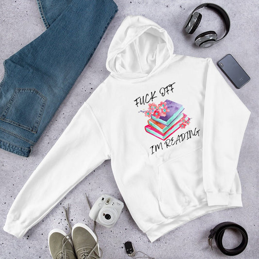 F*ck Off I'm Reading Unisex Hoodie - Kindle Crack