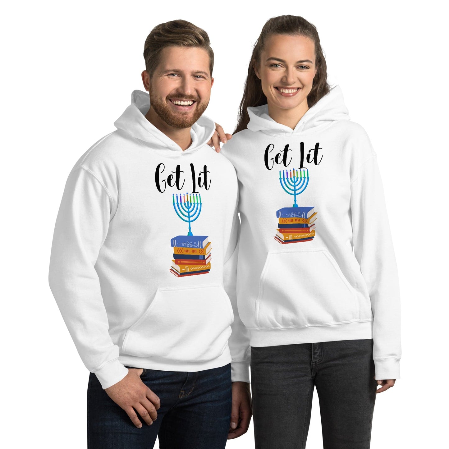 Get Lit Hanukkah Hoodie - Kindle Crack