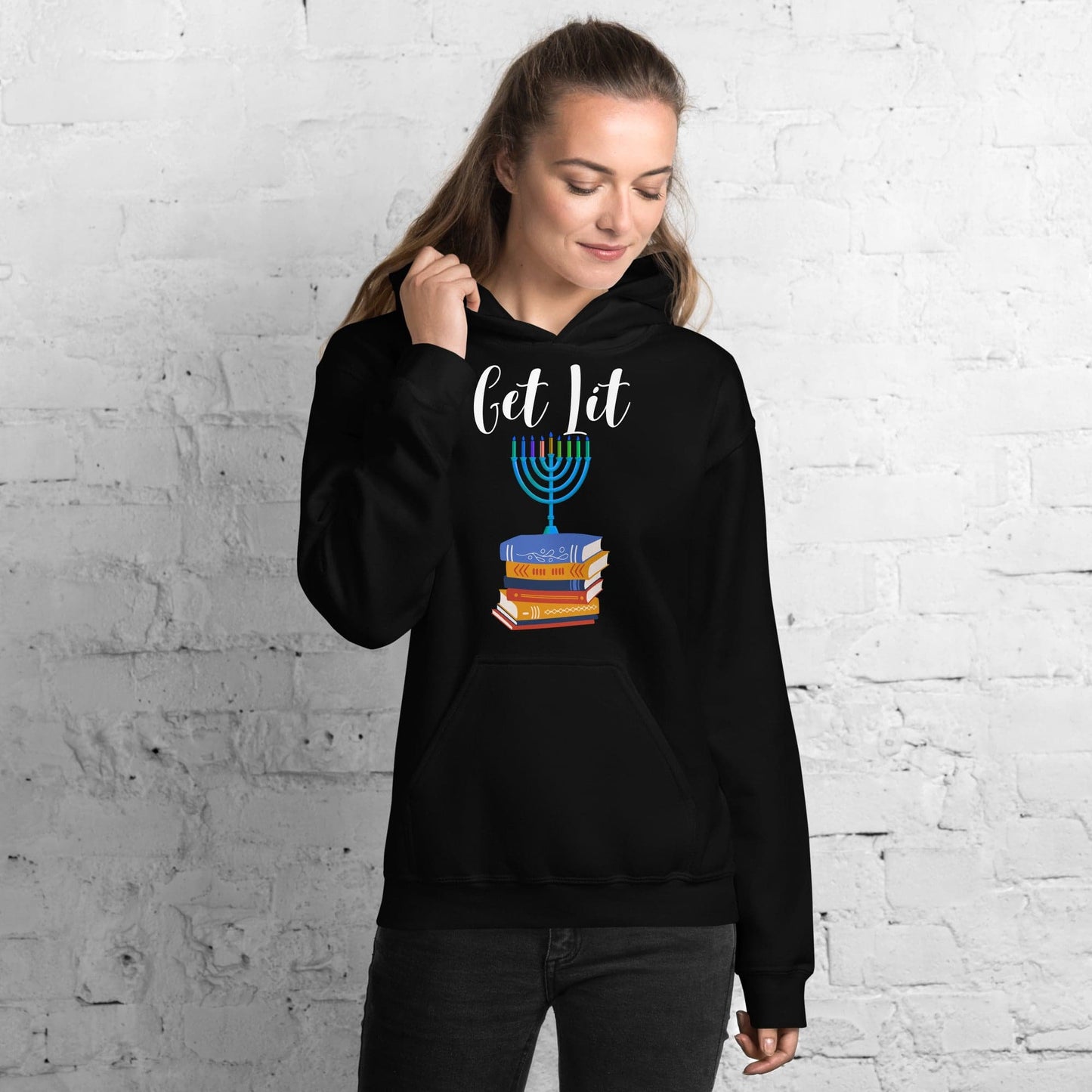 Get Lit Hanukkah Hoodie - Kindle Crack