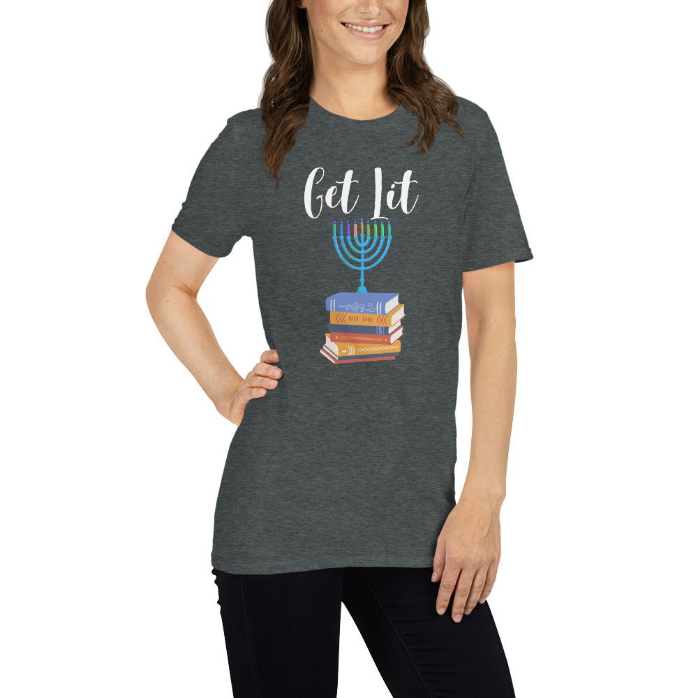 Get Lit Hanukkah T-Shirts - Kindle Crack