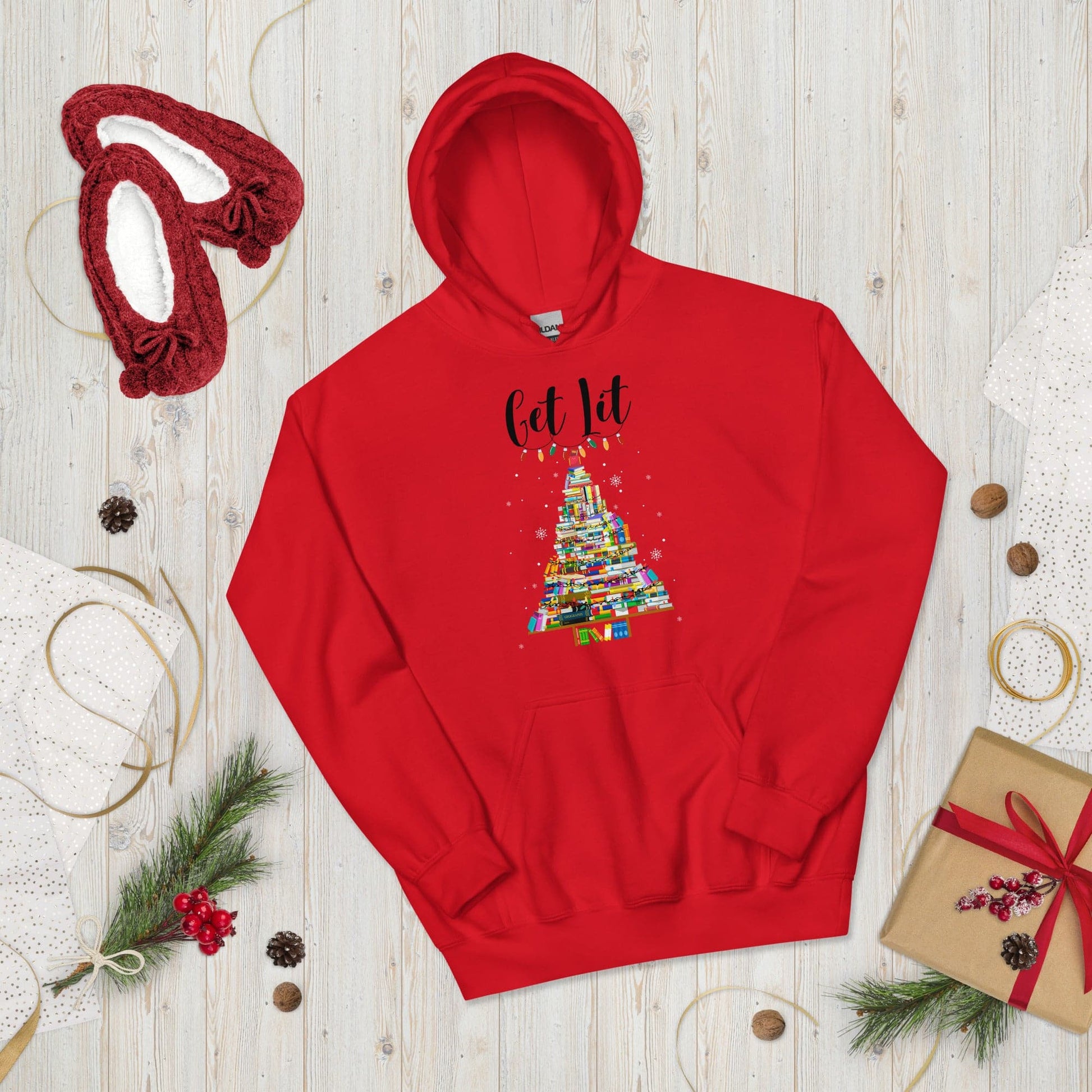 Get Lit Holiday Hoodie - Kindle Crack