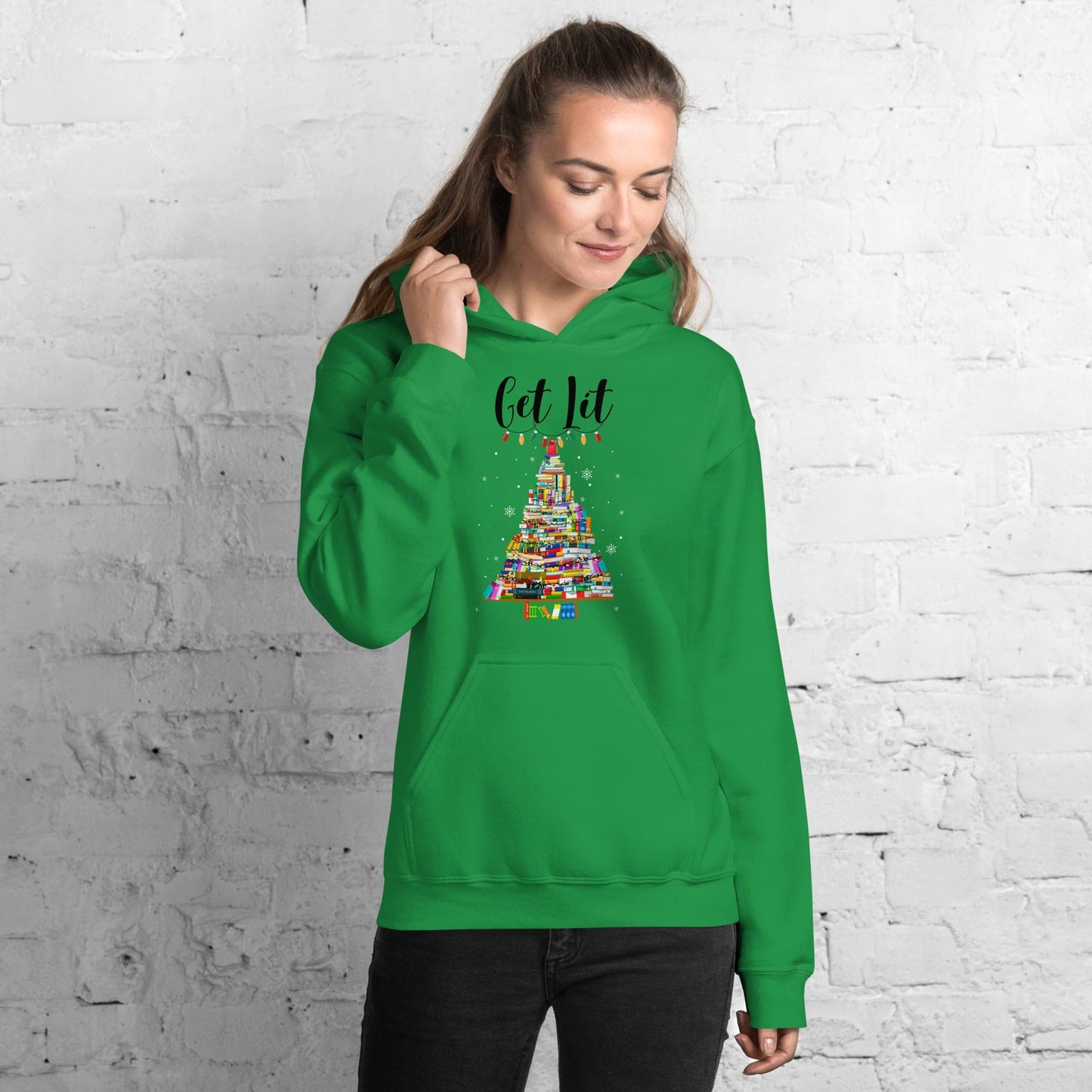 Get Lit Holiday Hoodie - Kindle Crack