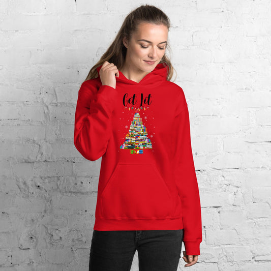 Get Lit Holiday Hoodie - Kindle Crack