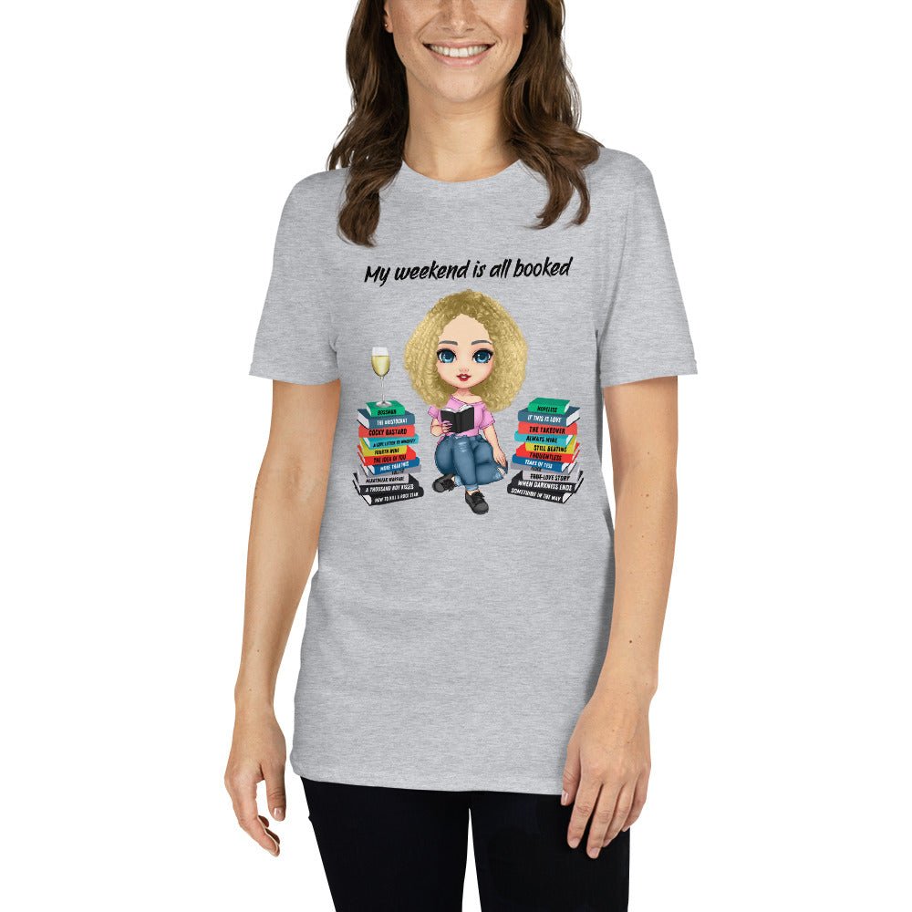 Personalized My Weekend is All Booked T-Shirt - Kindle Crack