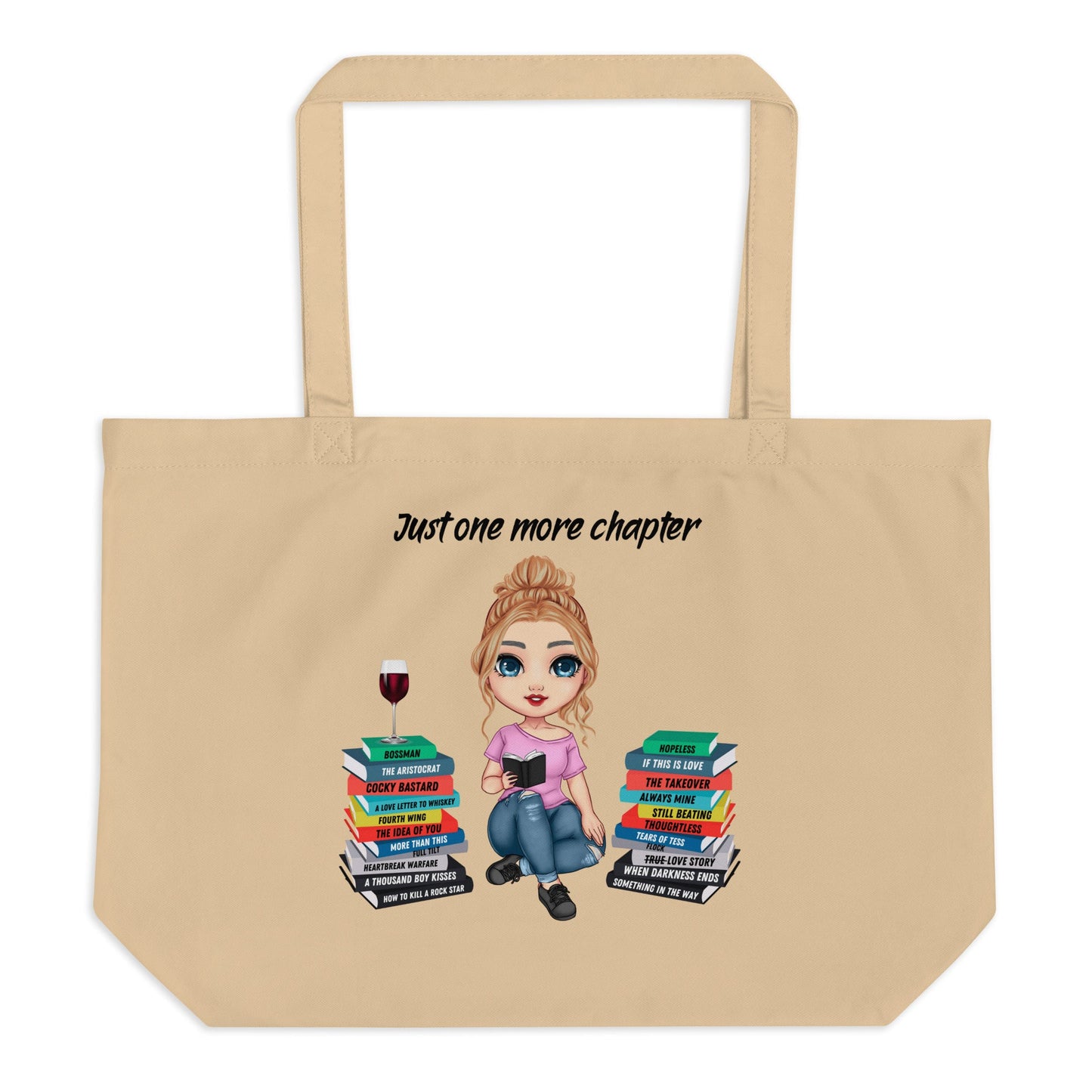 Personalized One More Chapter Tote Bag - Kindle Crack