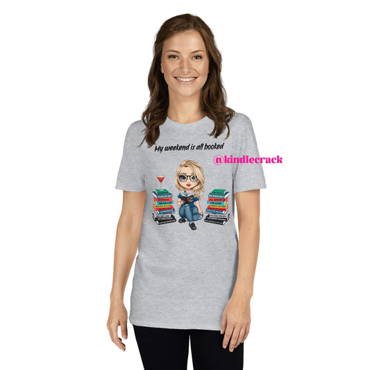 Personalized Vi Keeland Book Stacks T-Shirt - Kindle Crack