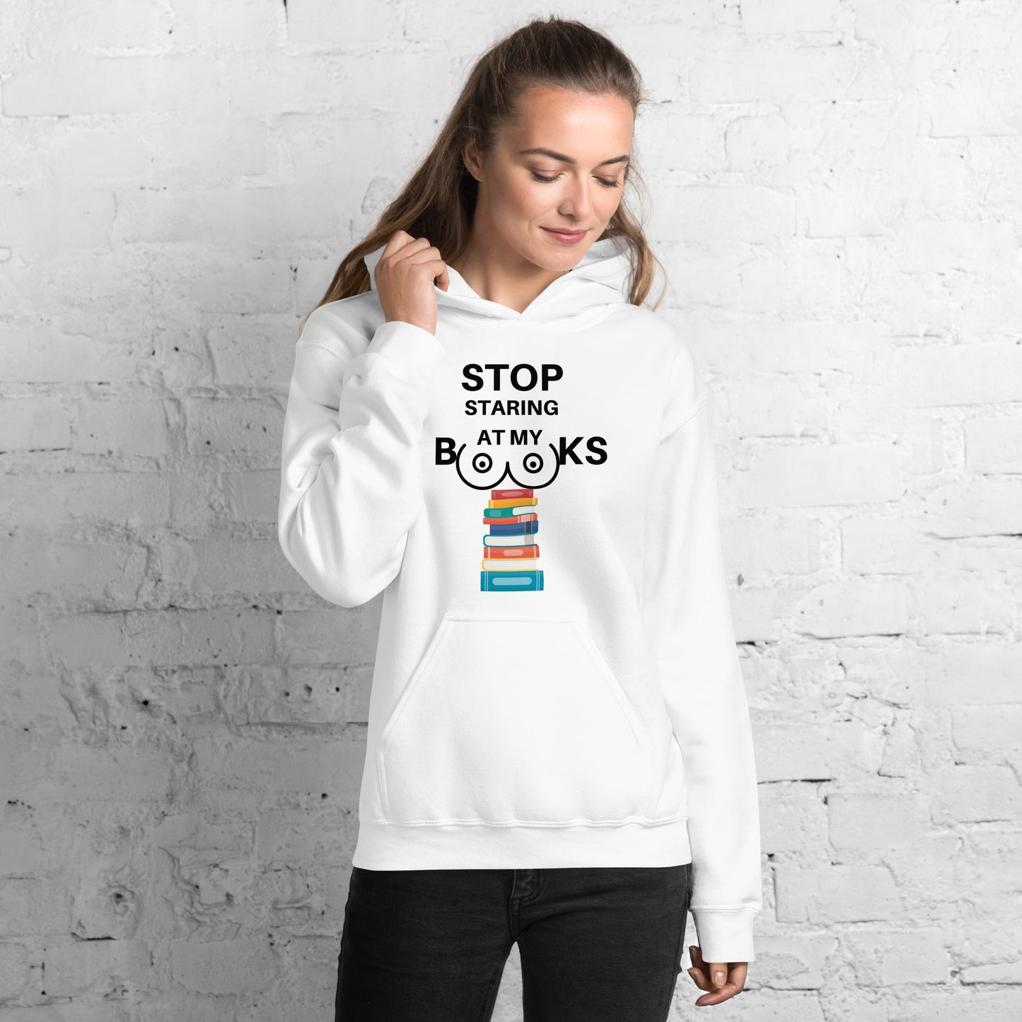 Stop Staring At My Books Hoodie - Kindle Crack