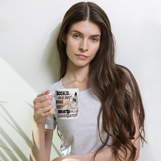 Cute Ladies Book Mug - Kindle Crack