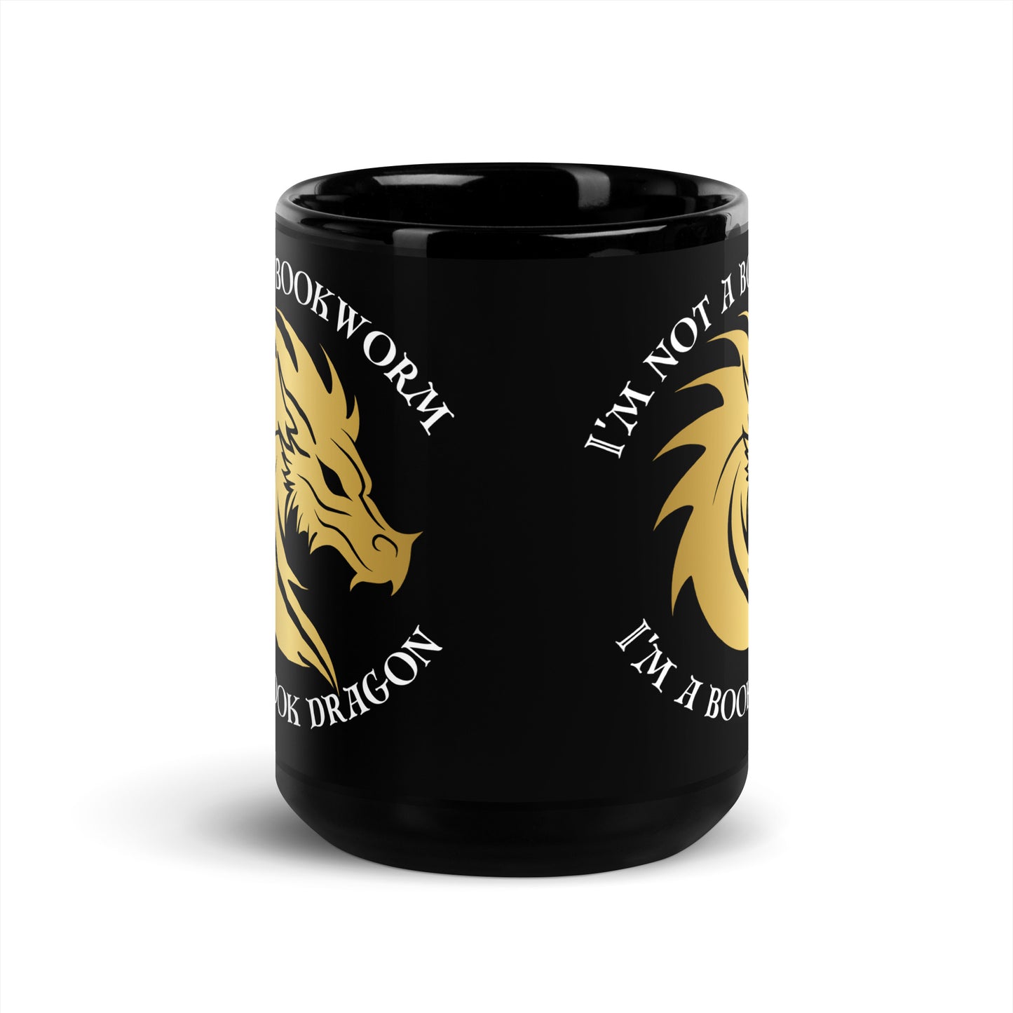 I'm a Book Dragon Black Mug