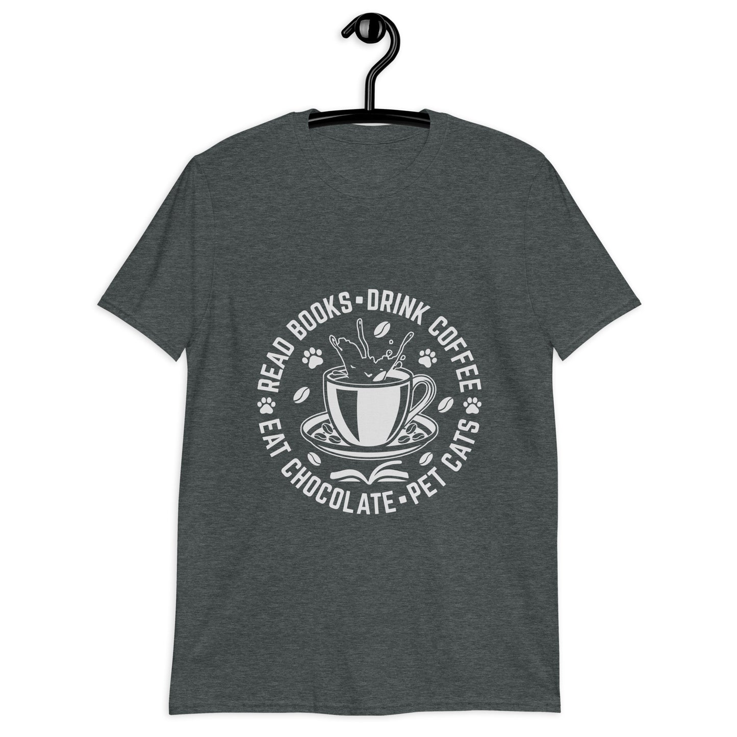 Books Chocolate Coffee & Cats Unisex T-Shirt