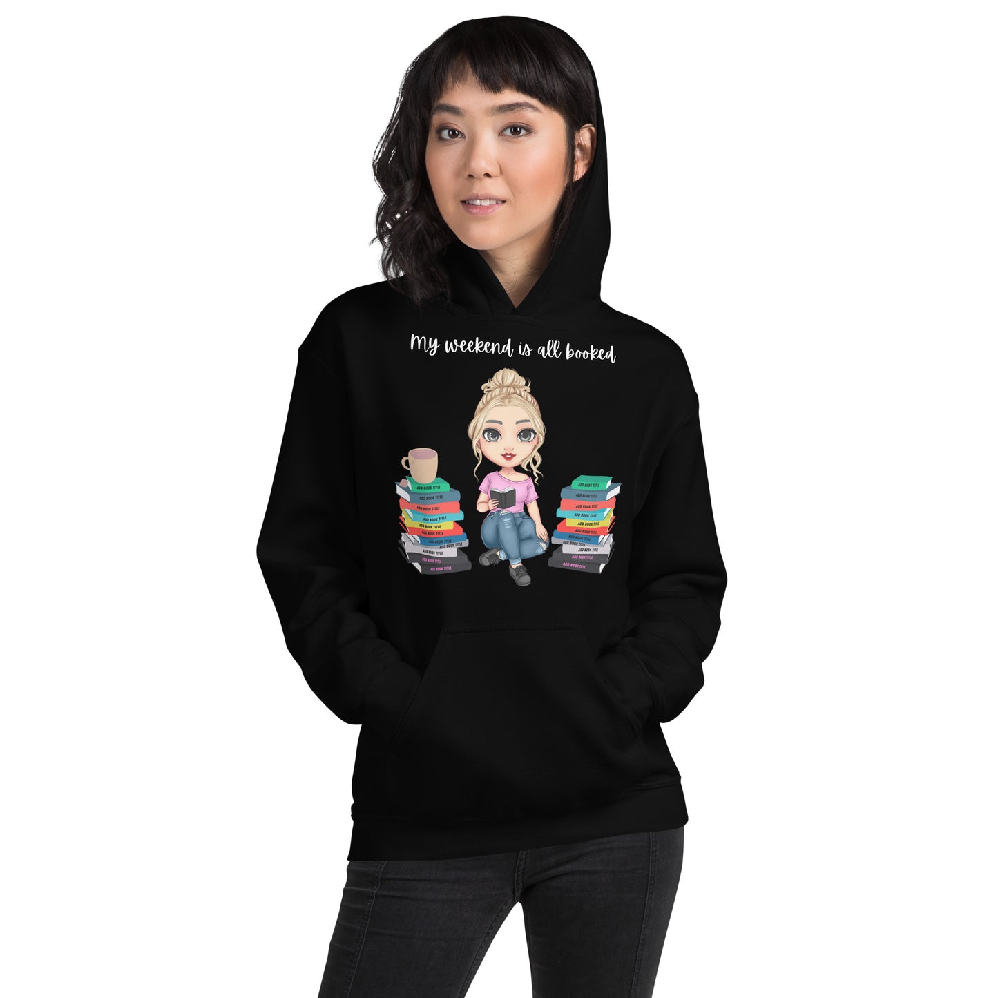 Personalized Books & Tea Hoodie