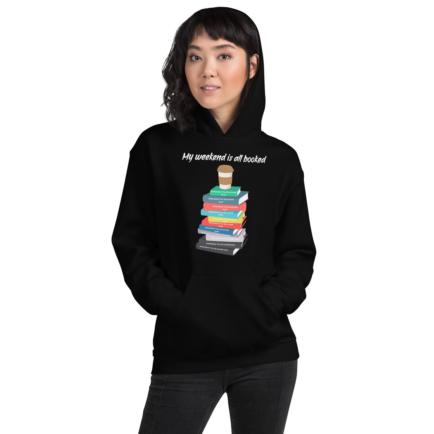 Personalized Book Stack Hoodies