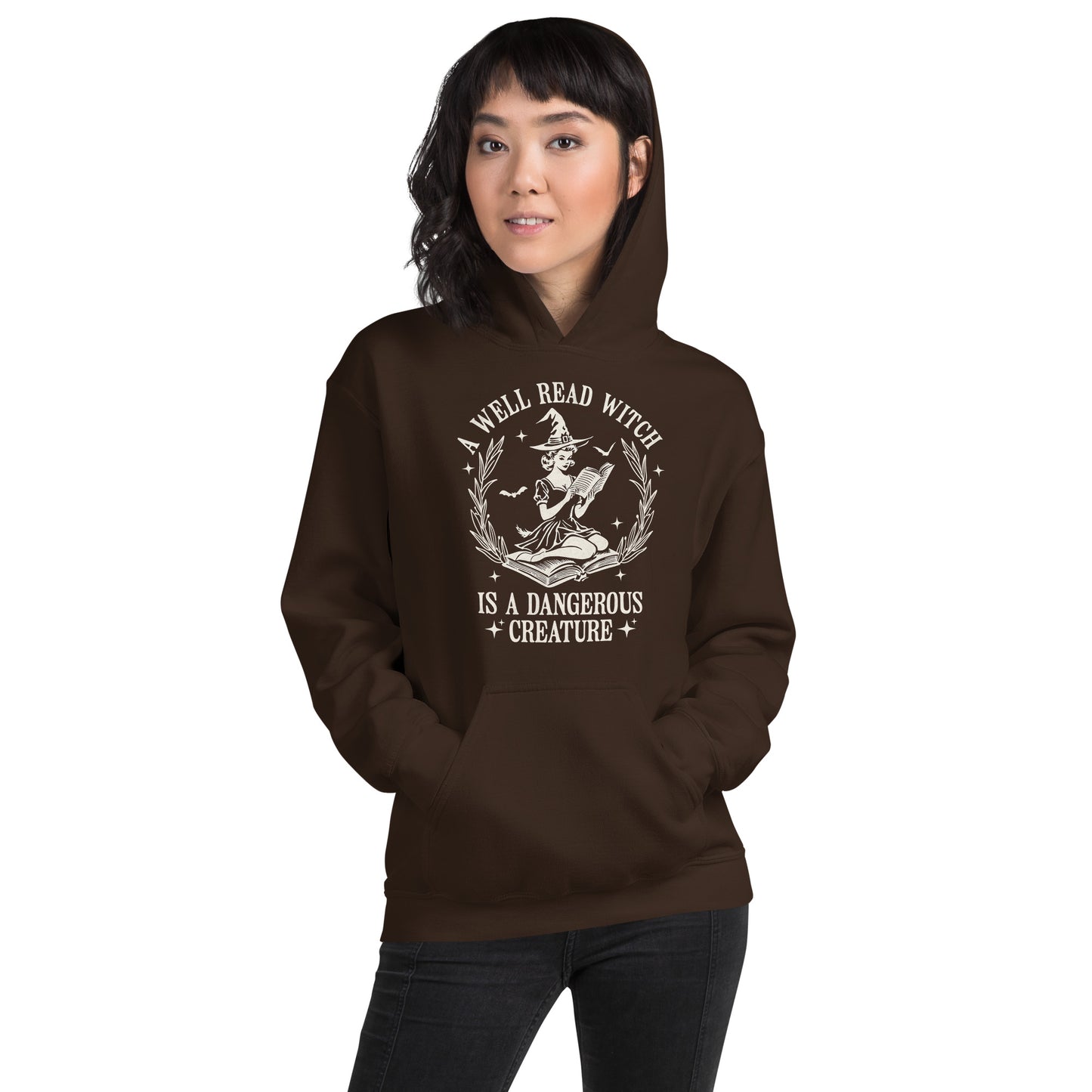 A Well Read Witch is a Dangerous Creature Hoodie