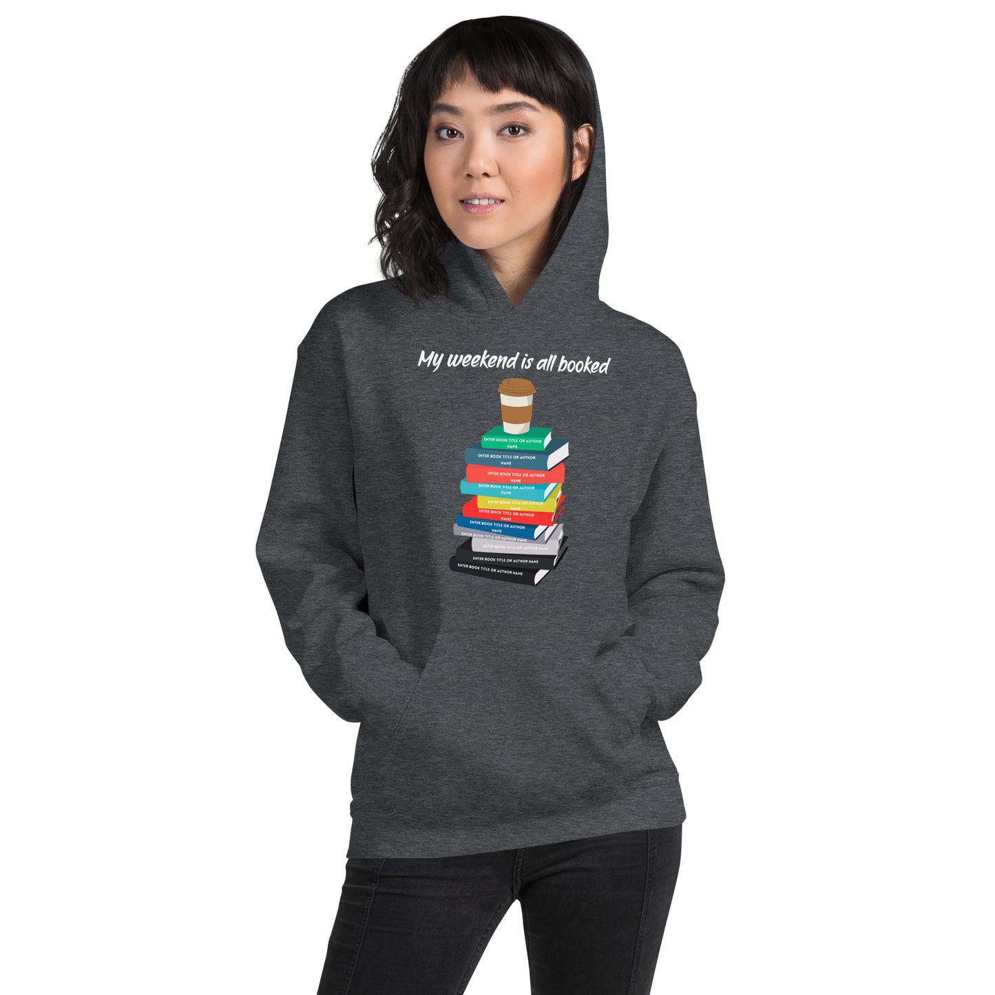 Personalized Book Stack Hoodies