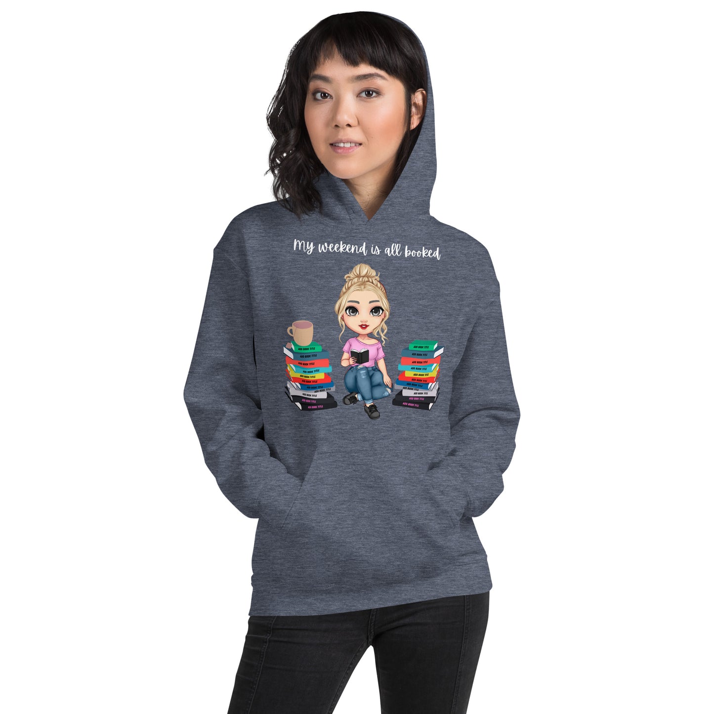 Personalized Books & Tea Hoodie