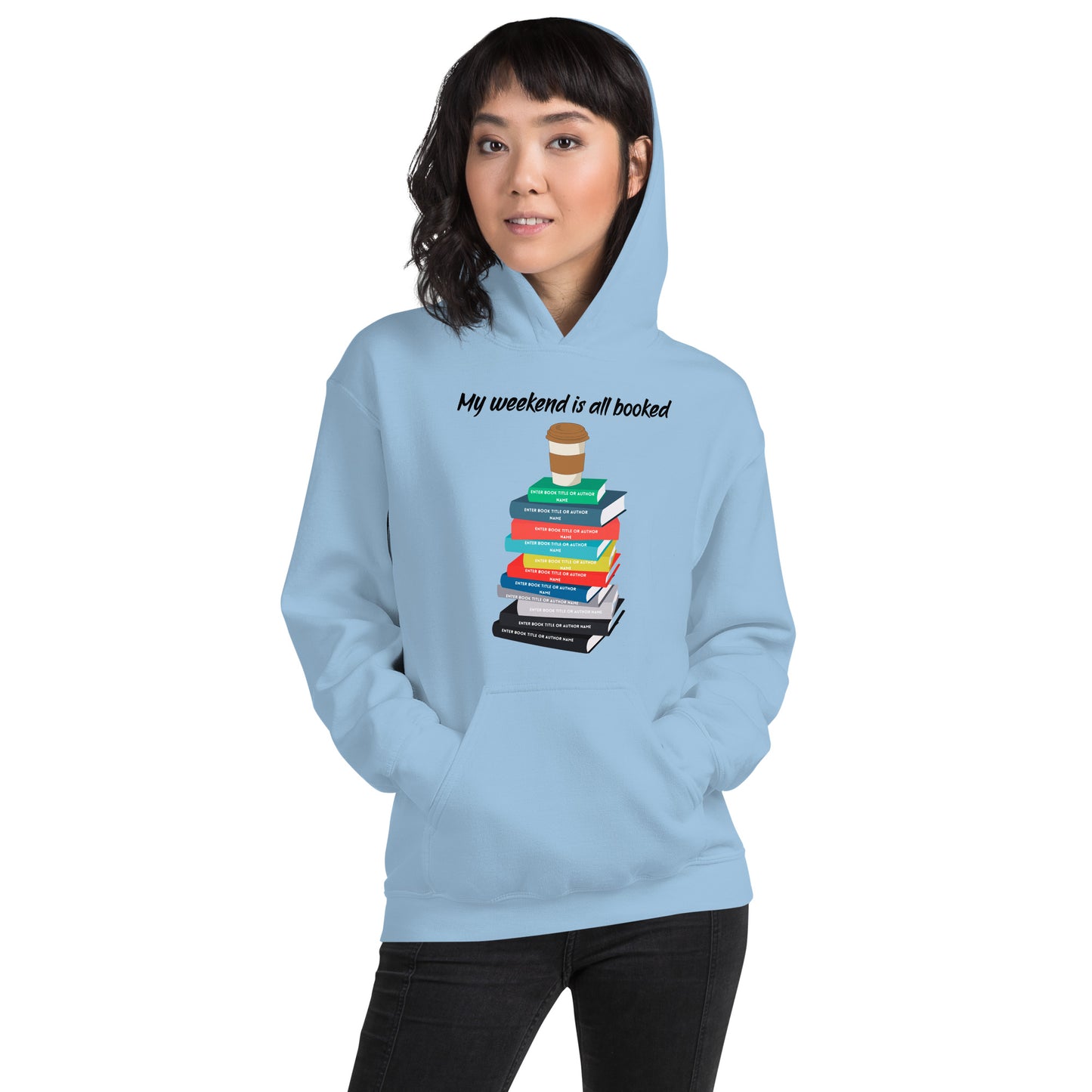 Personalized Book Stack Hoodies