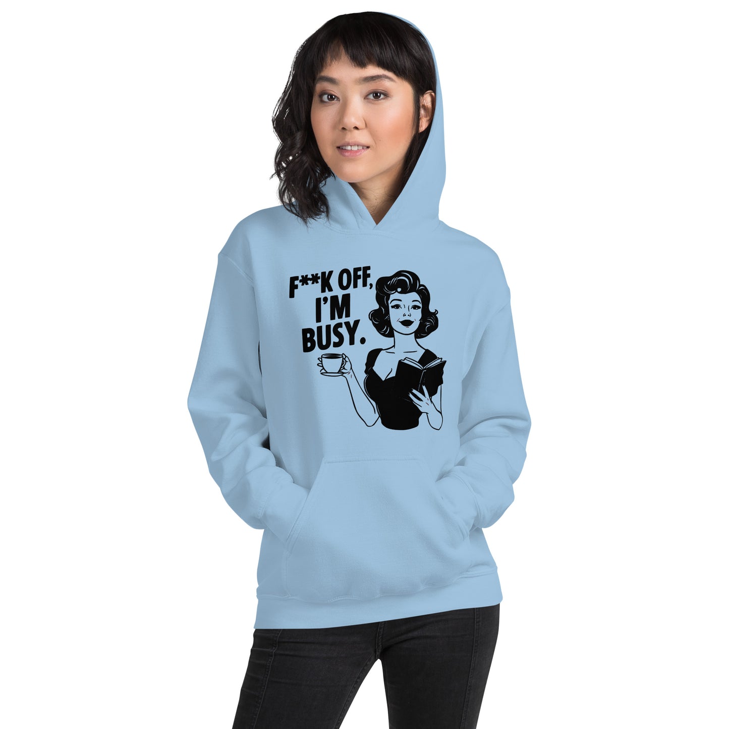 F**K Off I'm Busy Book Lovers Unisex Hoodie