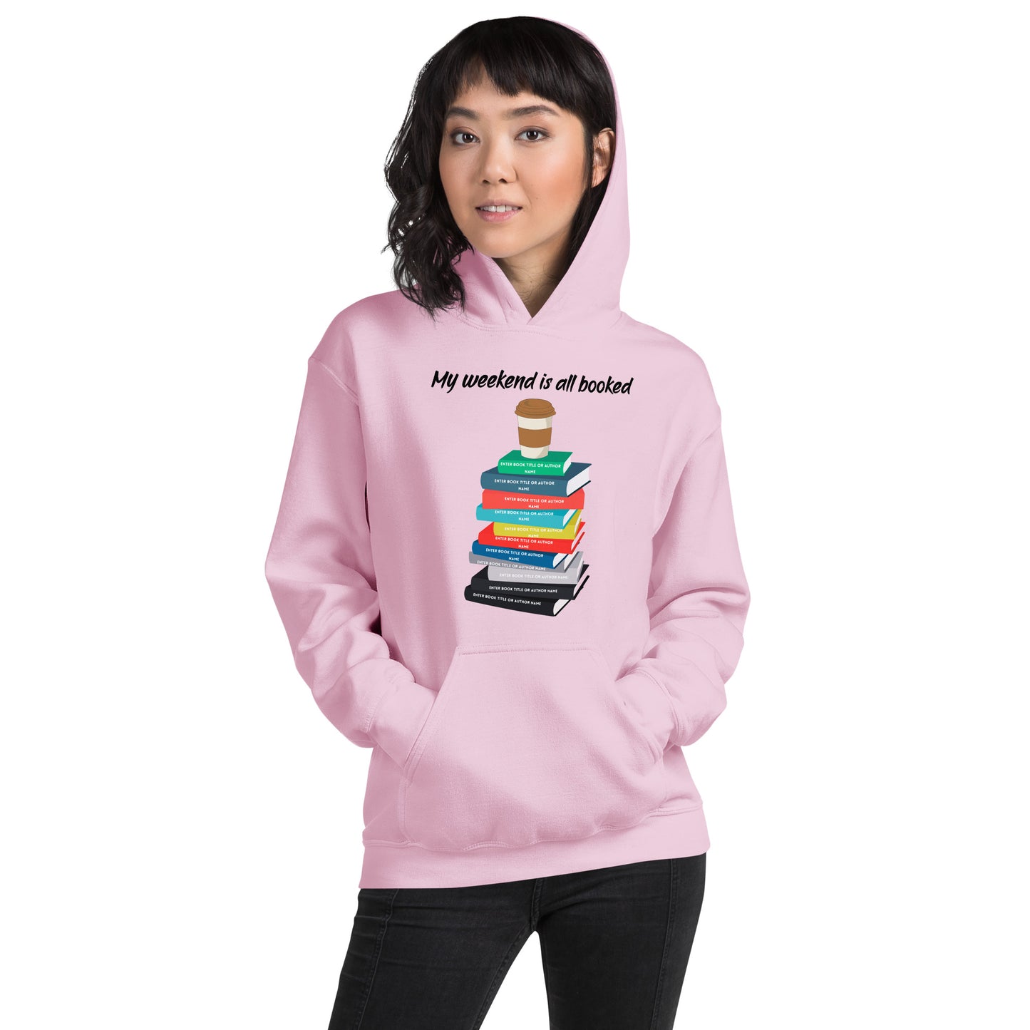 Personalized Book Stack Hoodies