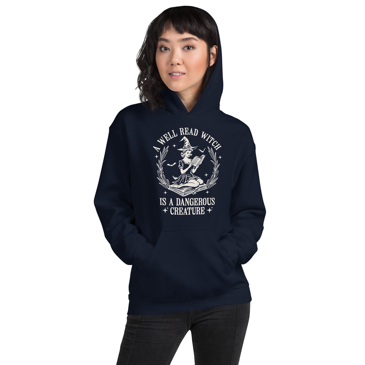 A Well Read Witch is a Dangerous Creature Hoodie