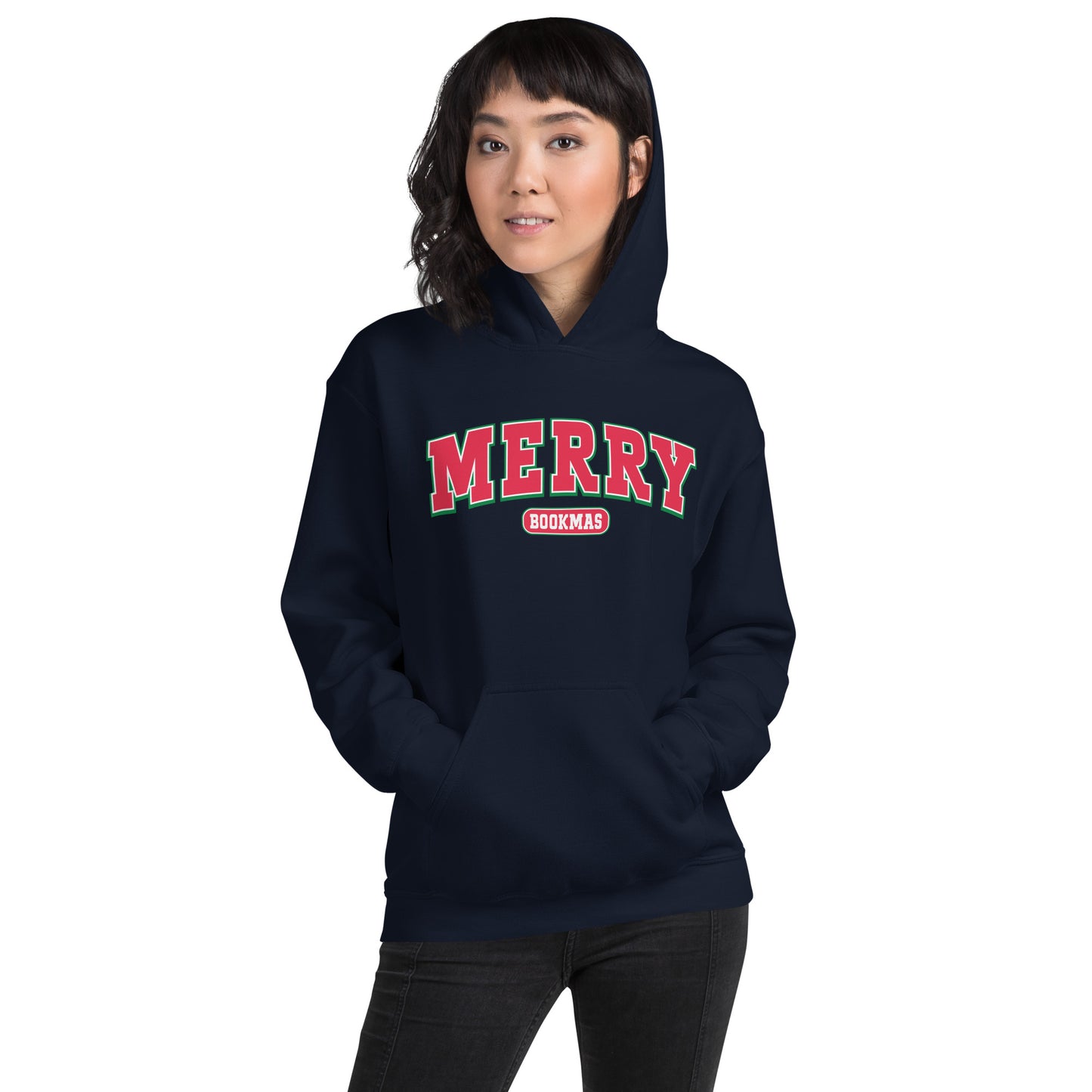 Merry Bookmas Unisex Holiday Hoodie