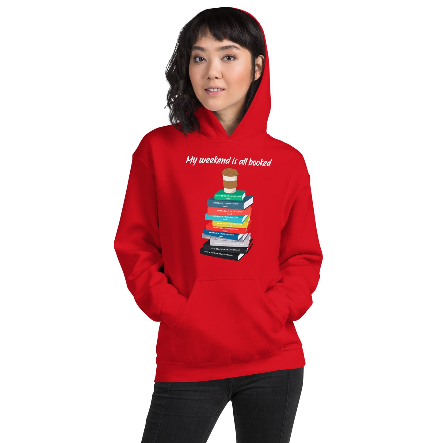 Personalized Book Stack Hoodies