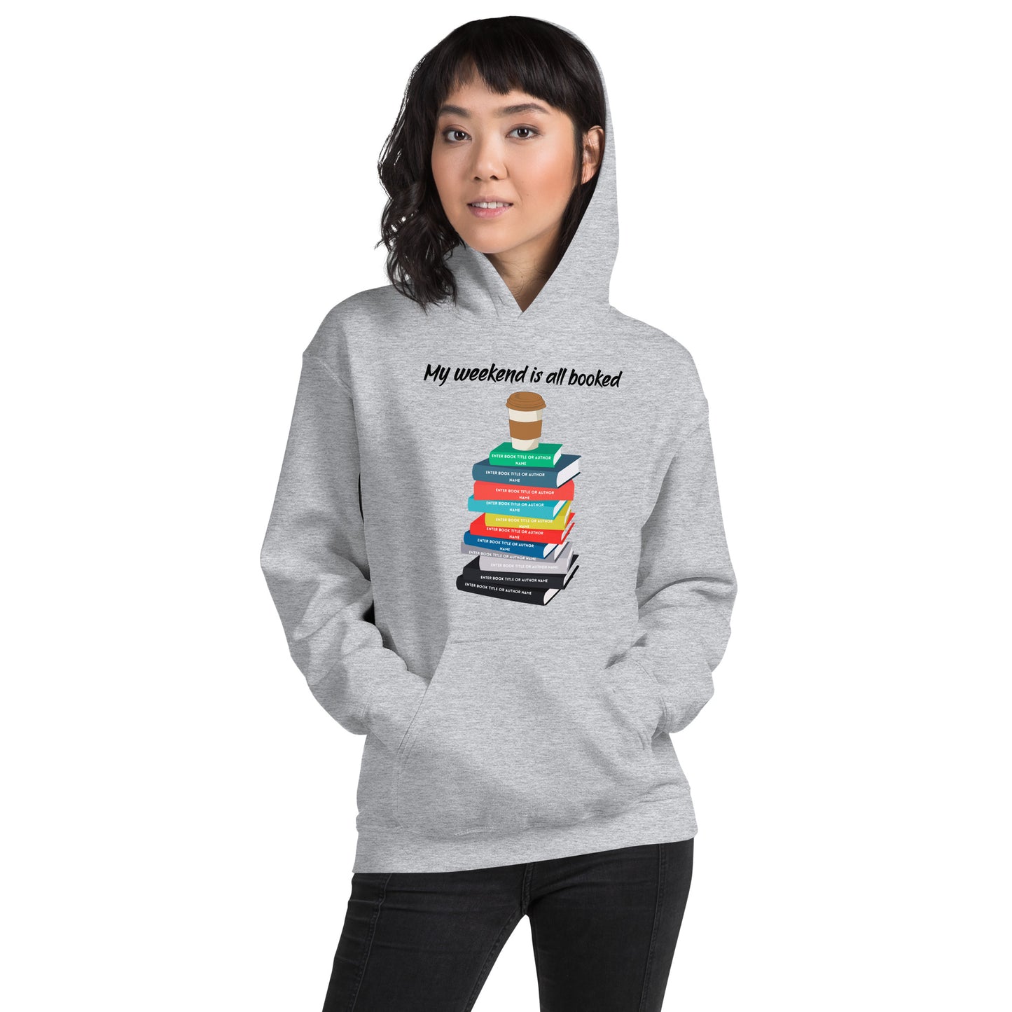 Personalized Book Stack Hoodies