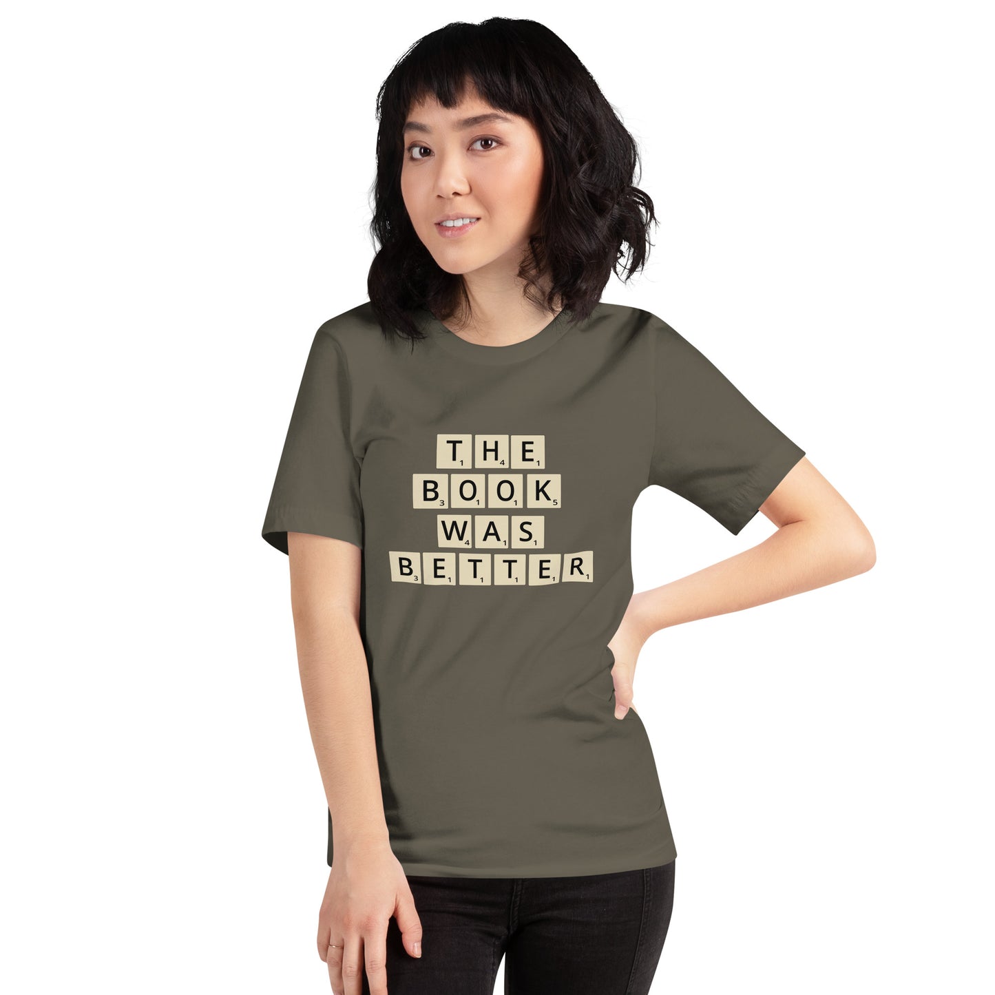 The Book Was Better Scrabble Unisex T-shirt