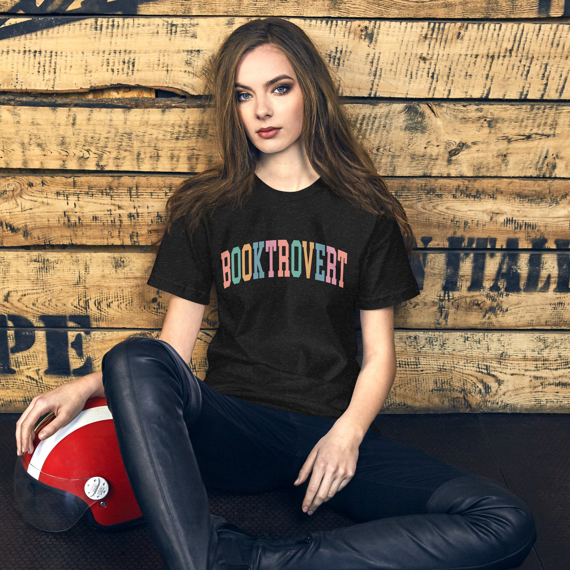 Colorful Booktrovert Unisex T-shirt - Kindle Crack