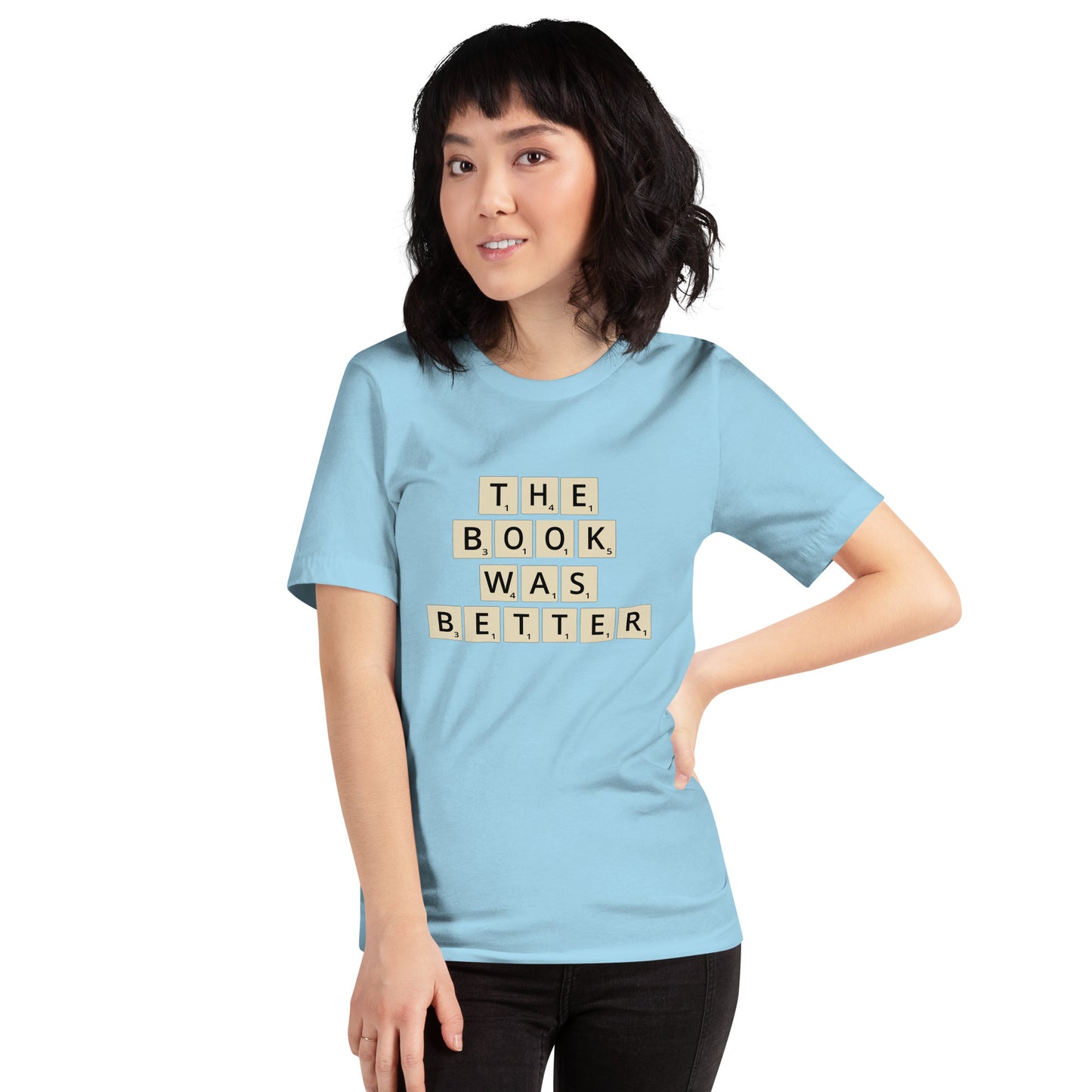 The Book Was Better Scrabble Unisex T-shirt