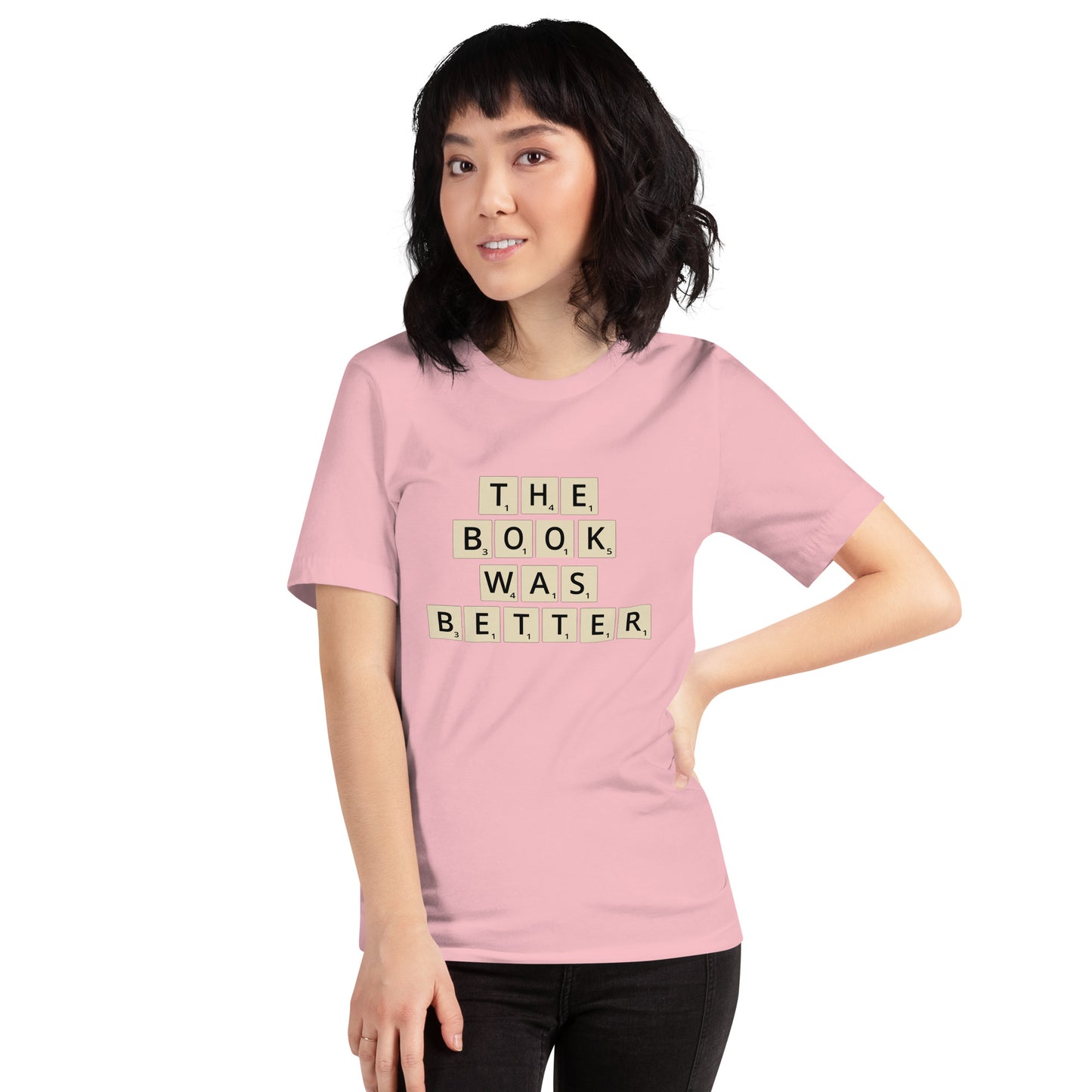 The Book Was Better Scrabble Unisex T-shirt