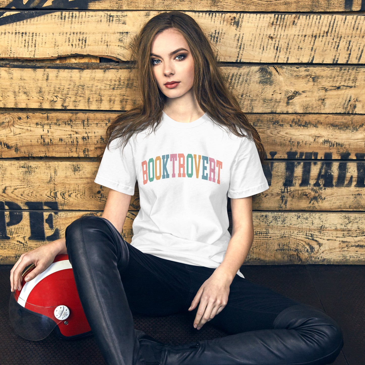 Colorful Booktrovert Unisex T-shirt - Kindle Crack