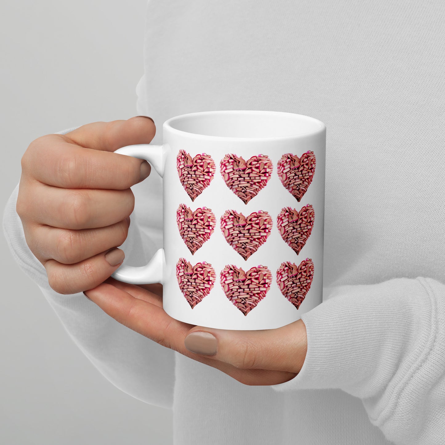 Heart Shaped Book Glossy Mug
