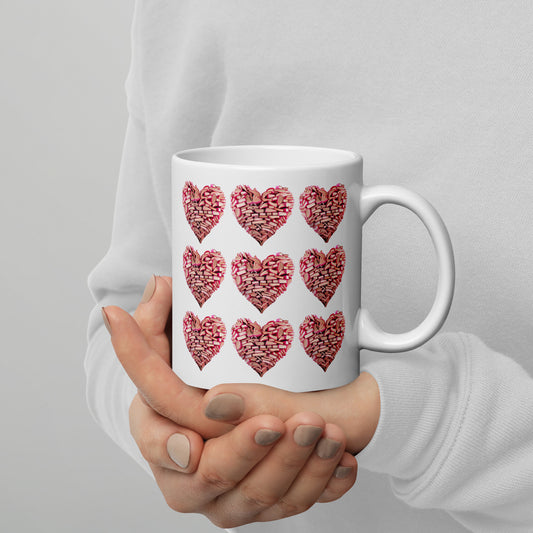 Heart Shaped Book Glossy Mug