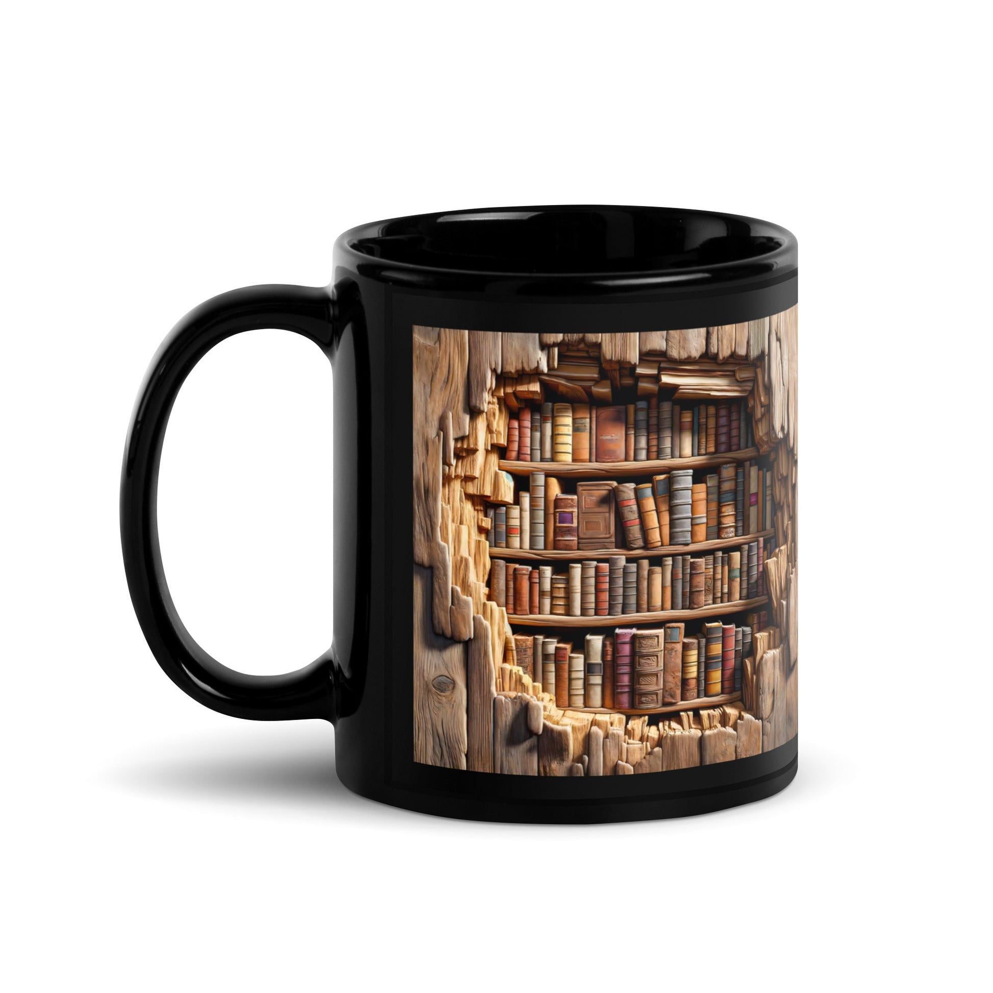 3D Wood Book Cave Mug - Kindle Crack