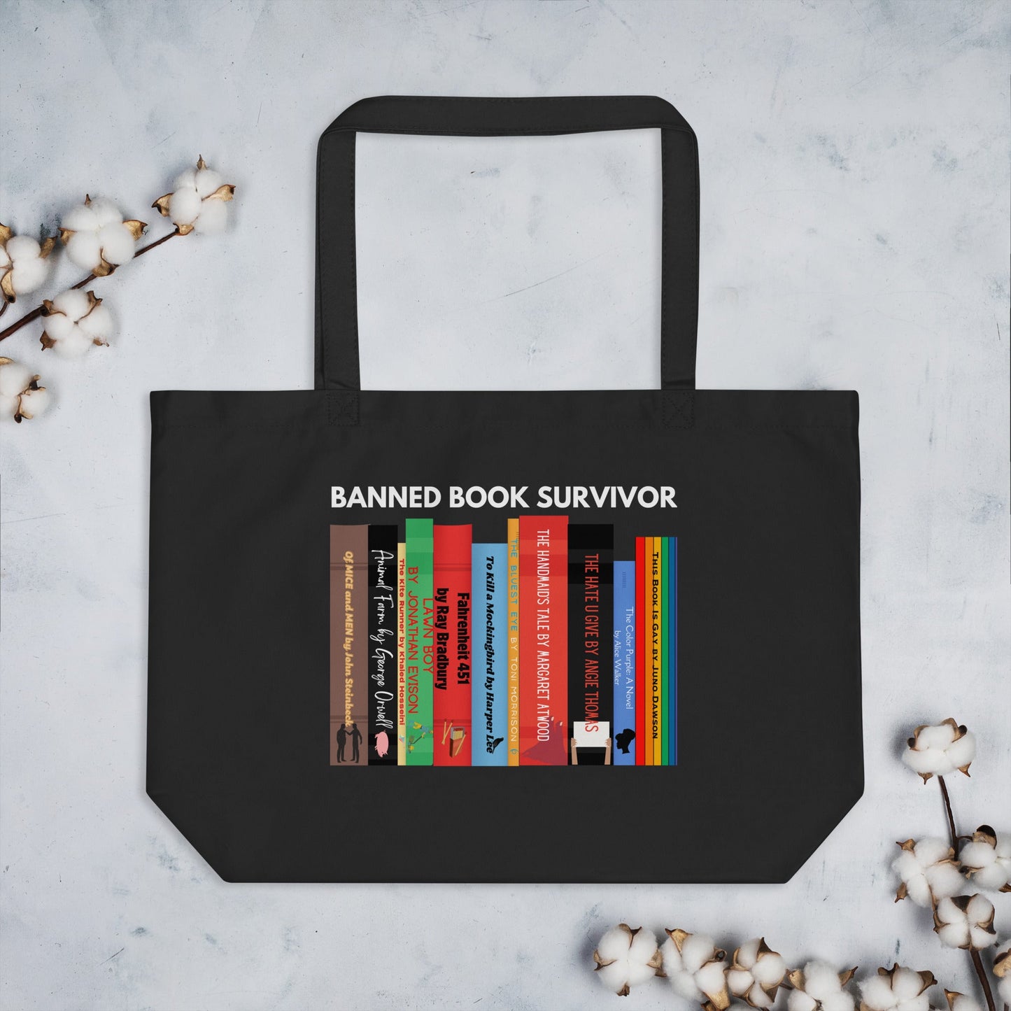 Banned Book Survivor Tote Bag - Kindle Crack