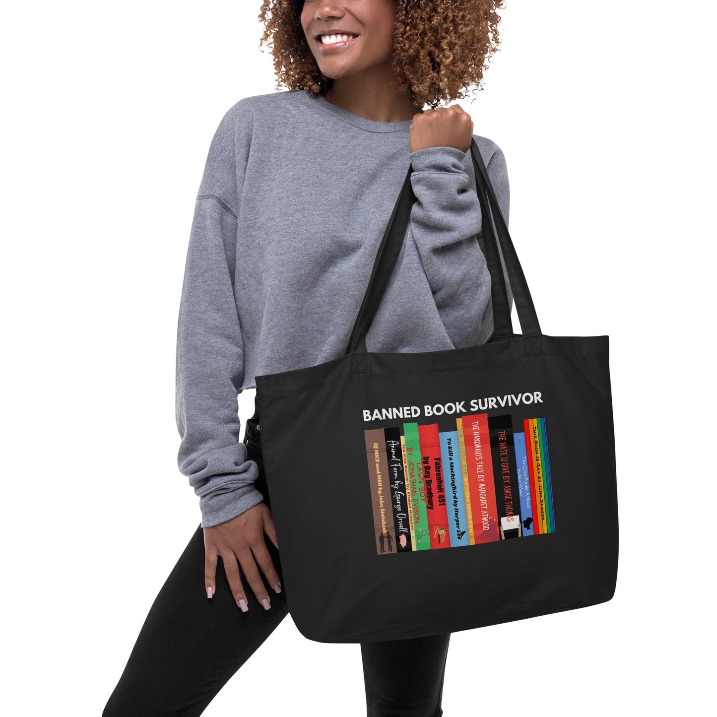 Banned Book Survivor Tote Bag - Kindle Crack