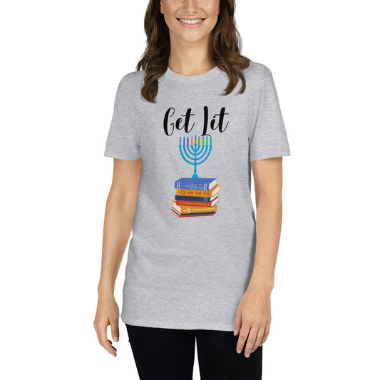 Get Lit Hanukkah T-Shirts - Kindle Crack