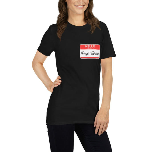 Hello My Name Is Page Turner T-Shirt - Kindle Crack