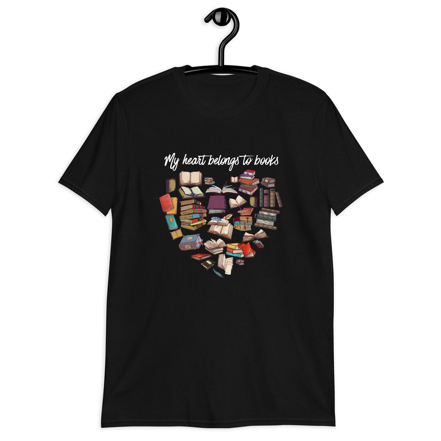 My Heart Belongs To Books T-Shirt - Kindle Crack