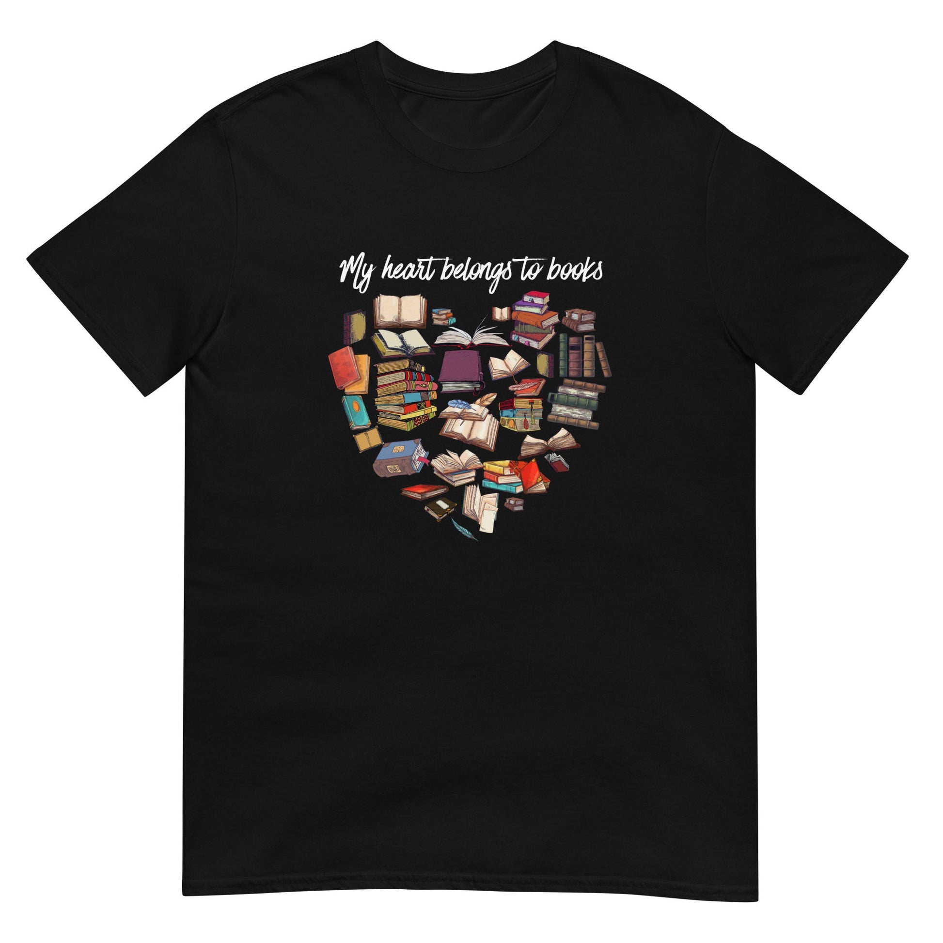 My Heart Belongs To Books T-Shirt - Kindle Crack