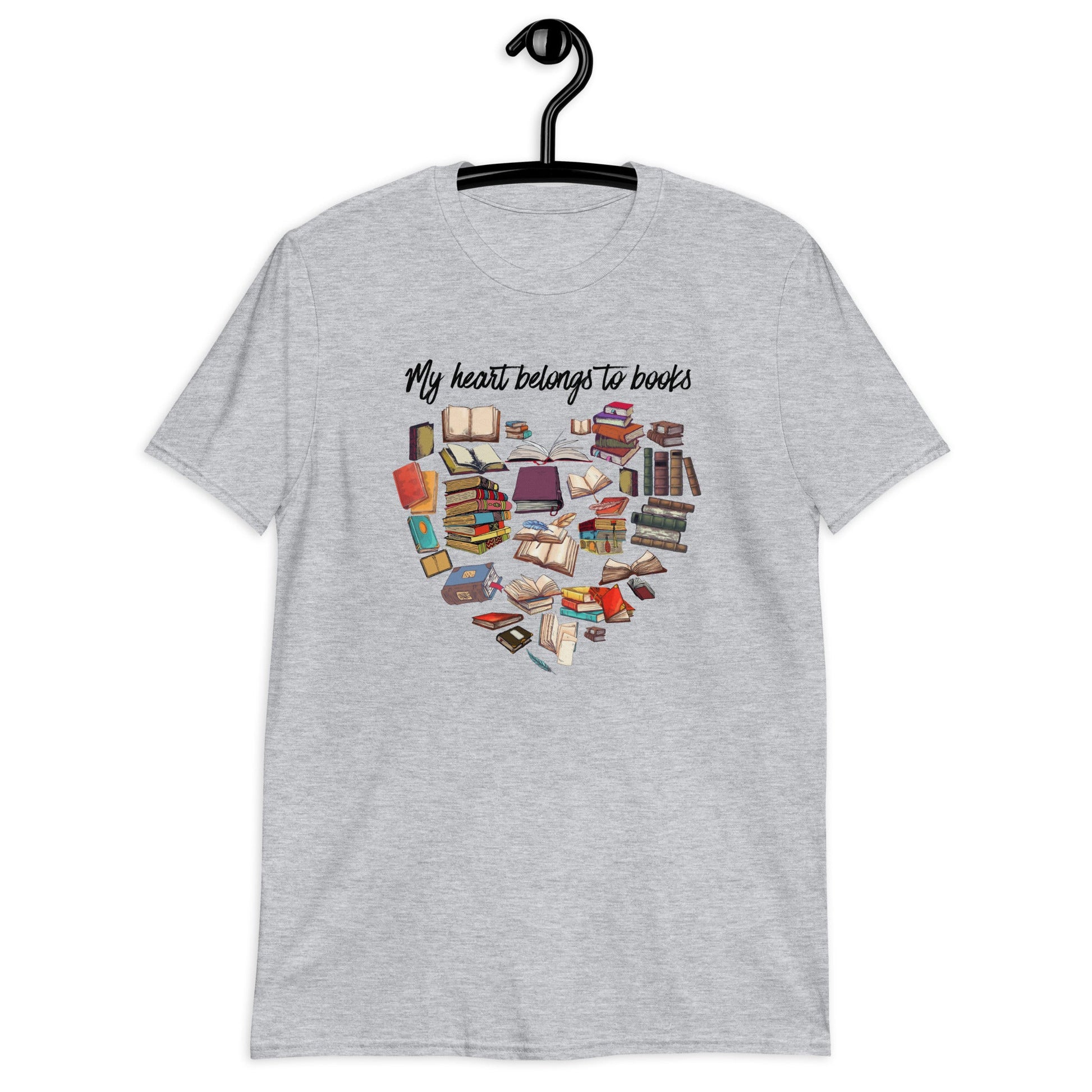 My Heart Belongs To Books T-Shirt - Kindle Crack