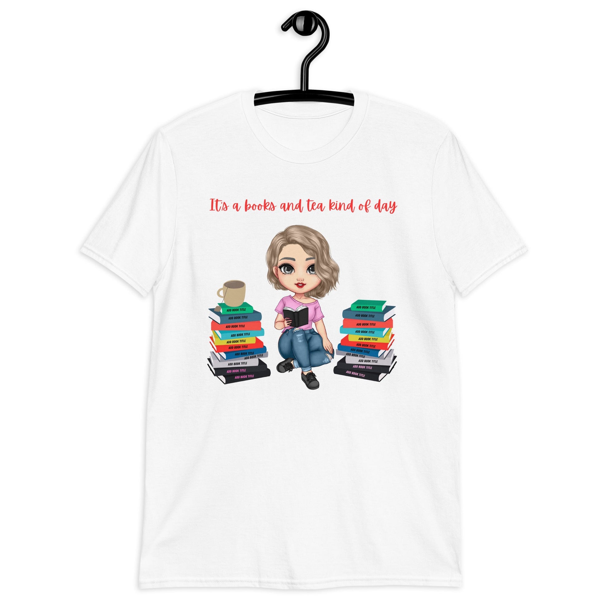 Personalized Books & Tea T-shirt* - Kindle Crack