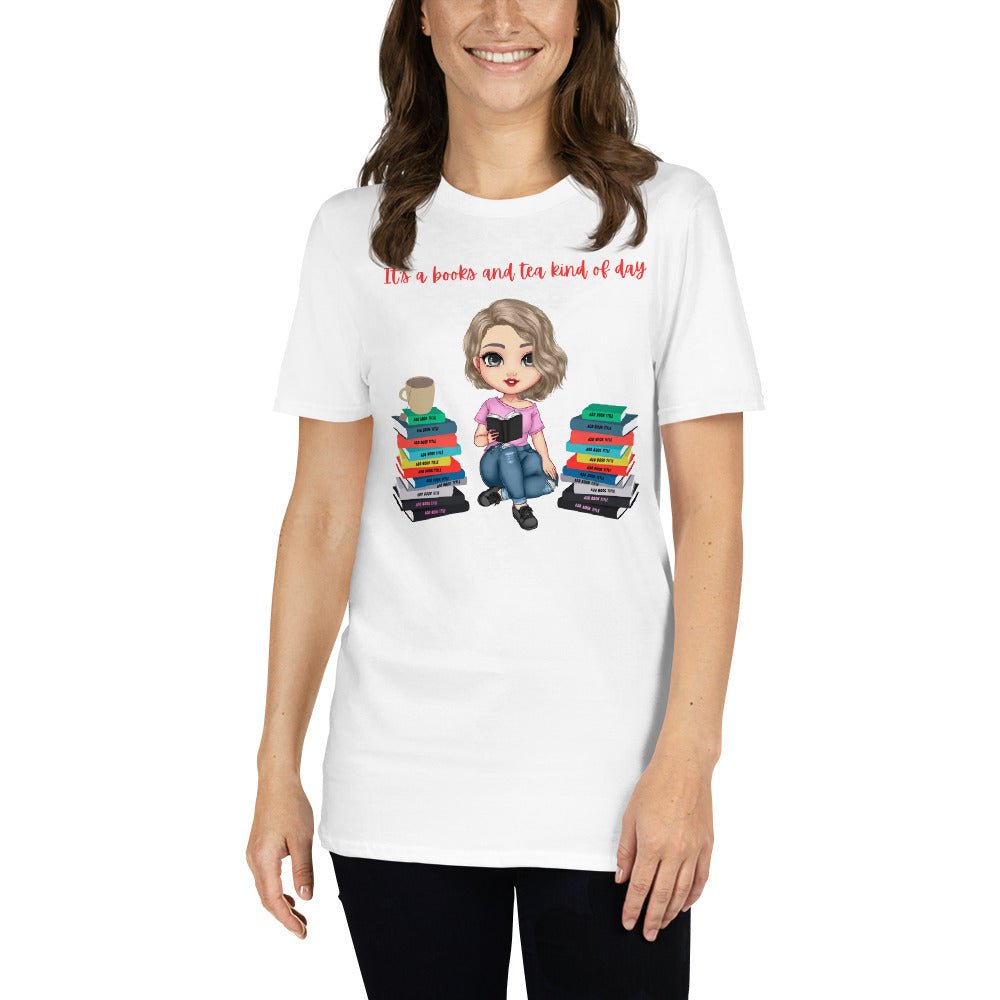 Personalized Books & Tea T-shirt* - Kindle Crack