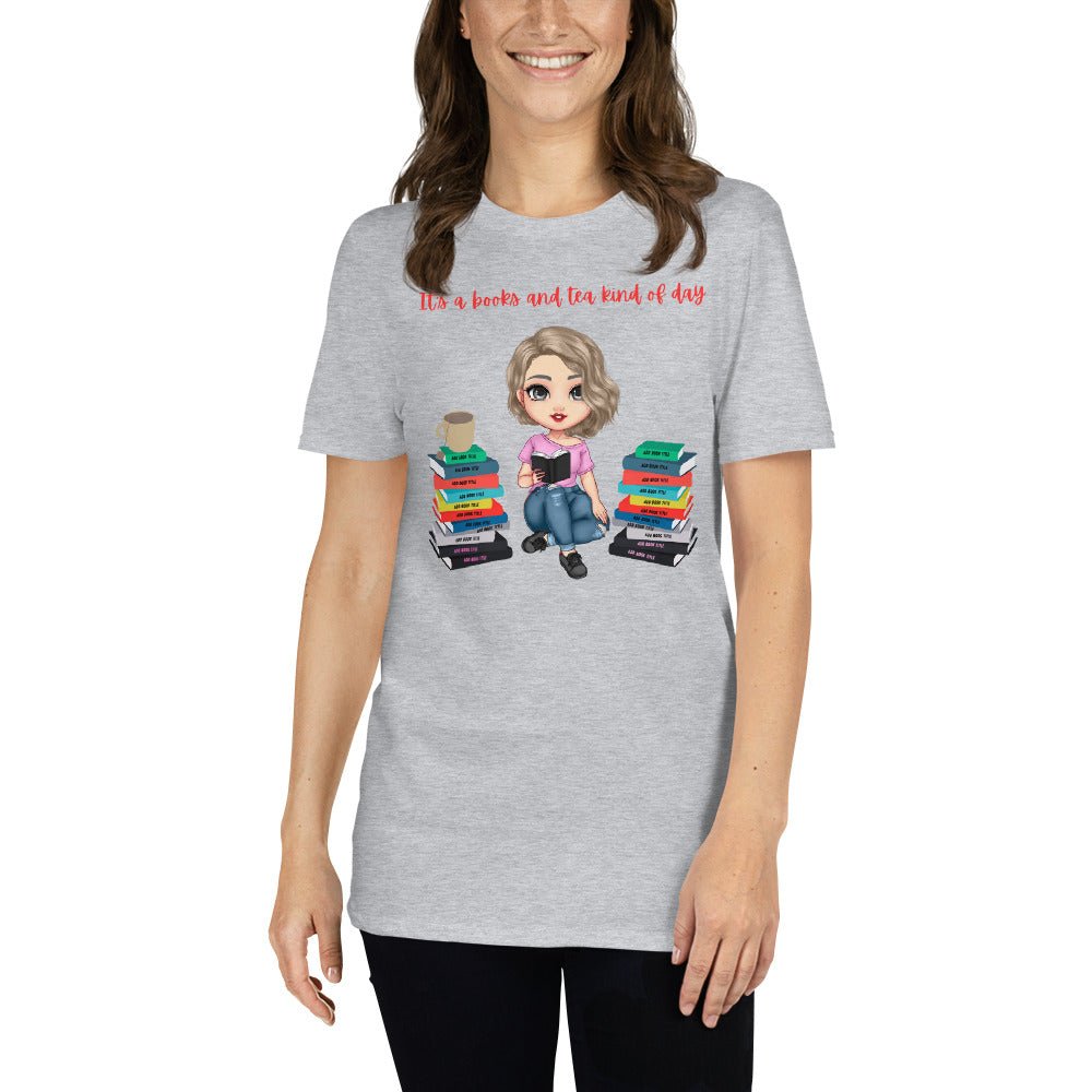 Personalized Books & Tea T-shirt* - Kindle Crack